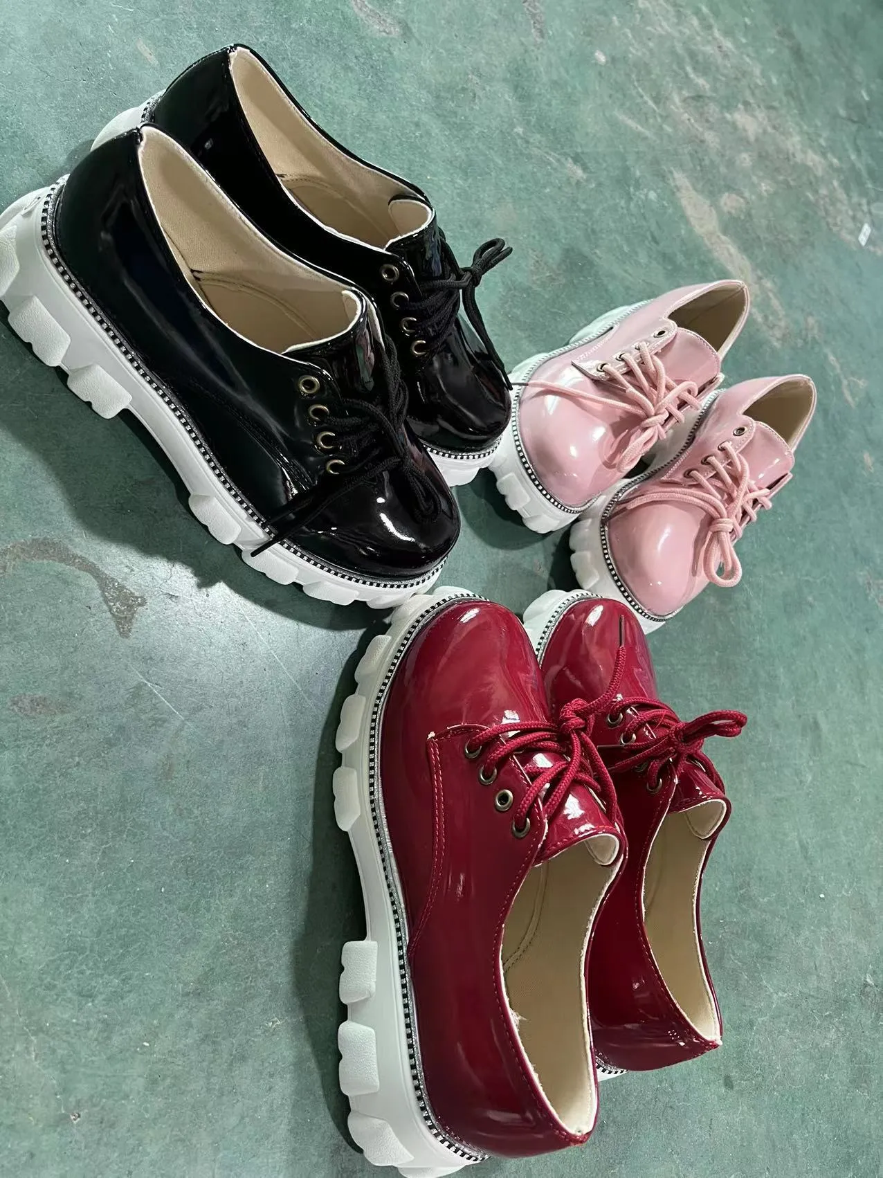 Thick Heel Increased Flat Platform Oxford Women Shoes