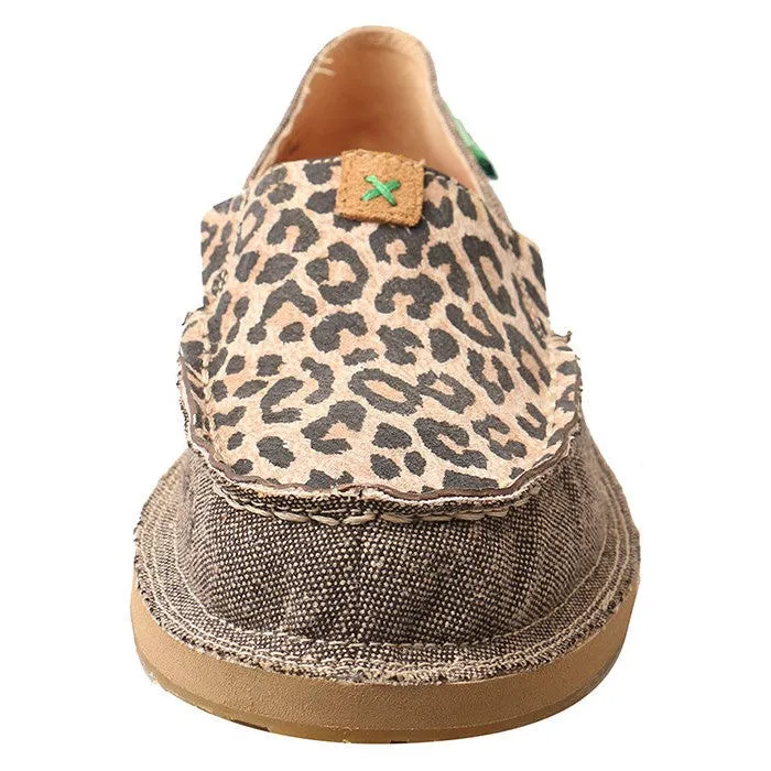 Twisted X Ladies Slip-On Leopard Loafer Shoes WCL0001