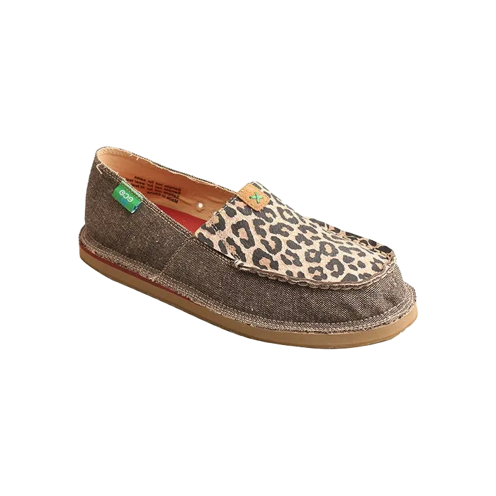 Twisted X Ladies Slip-On Leopard Loafer Shoes WCL0001