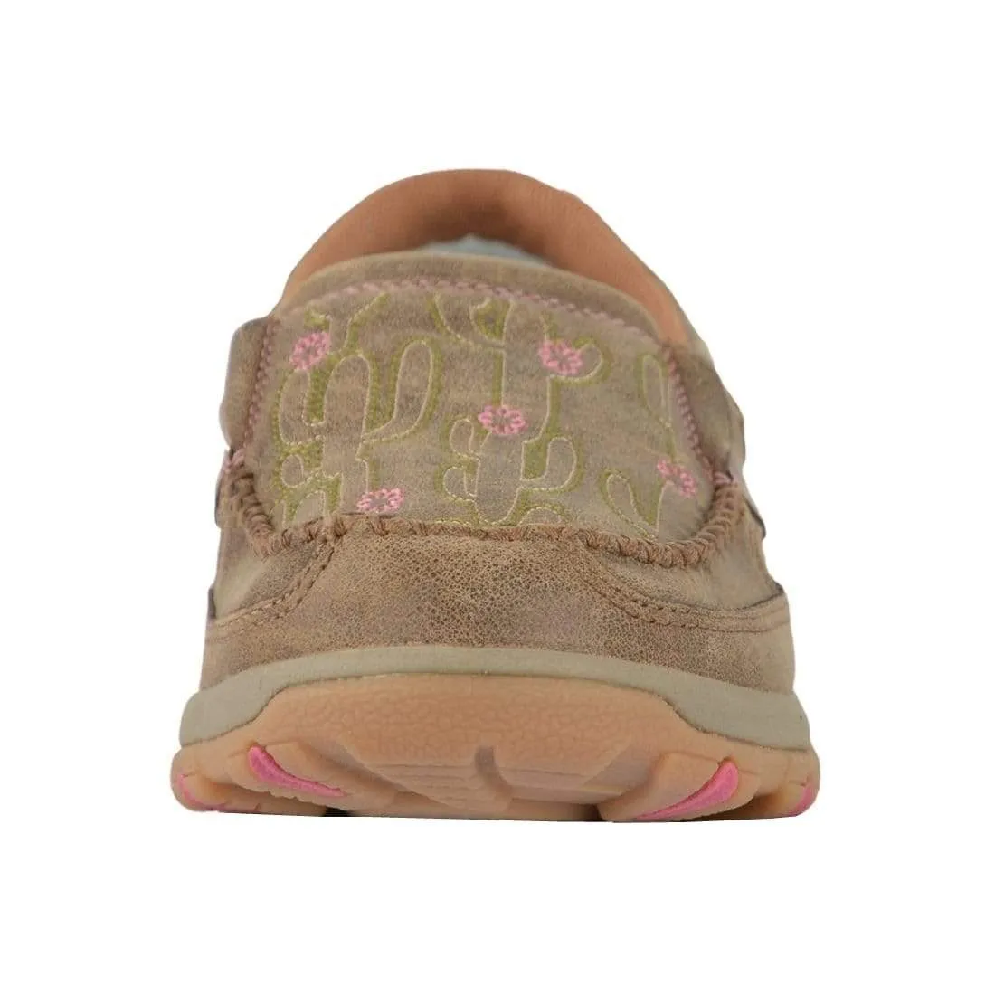 Twisted X Womens Cactus Stitch Cell Stretch Slip On Moc