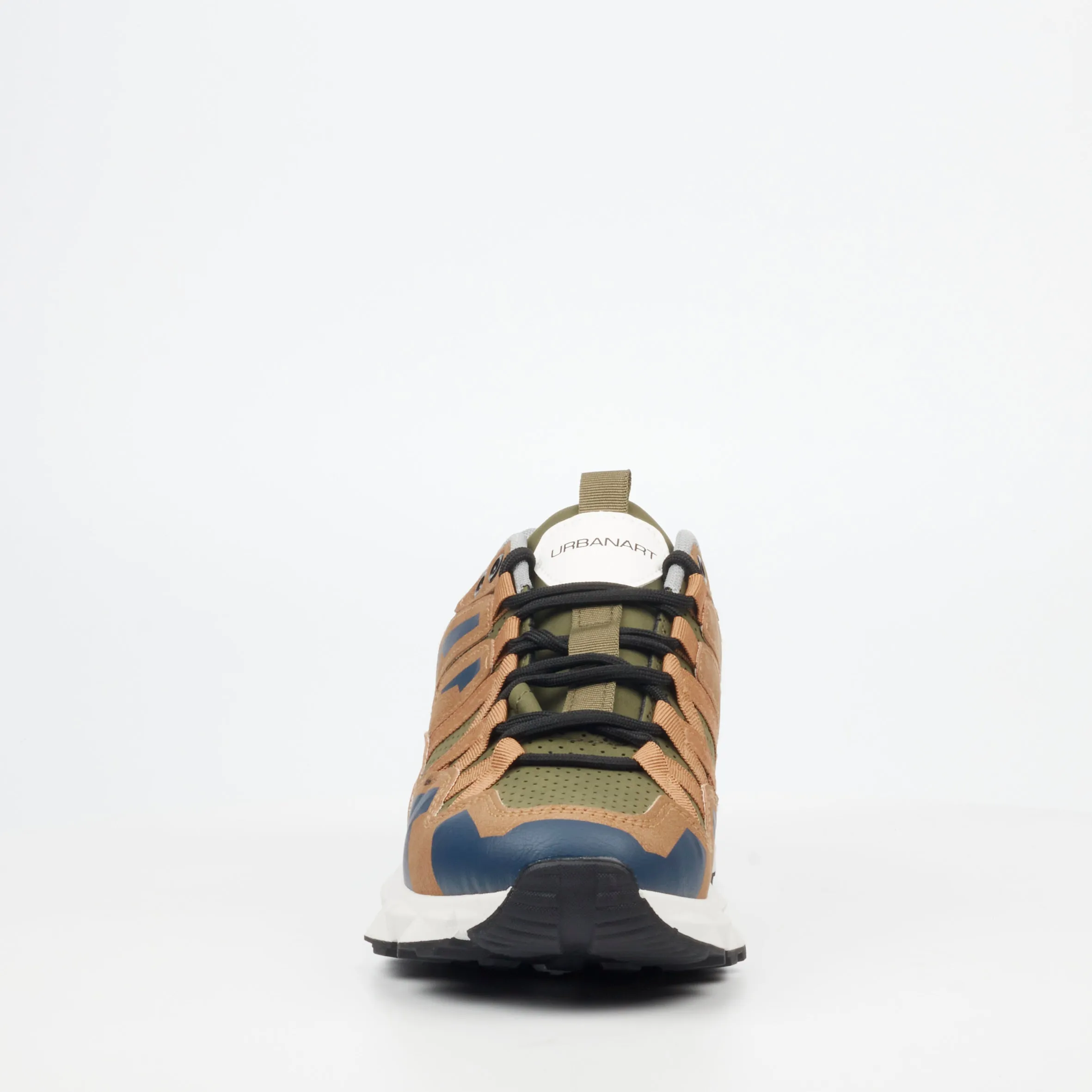 Urbanart Sturdy 1 Faux Wax / Mesh Sneaker - Olive