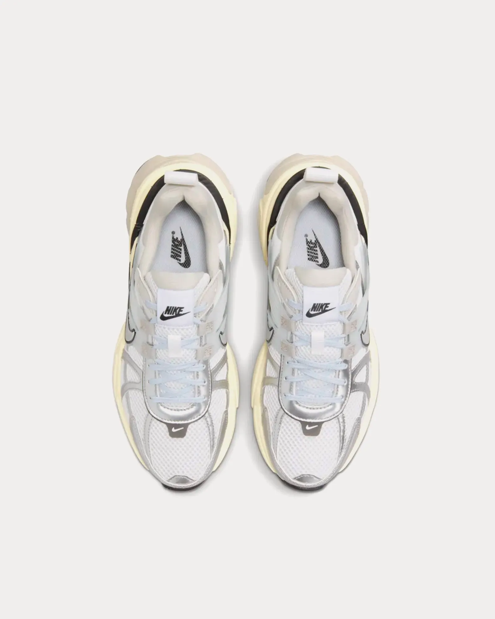 V2K Run Summit White / Metallic Silver Low Top Sneakers