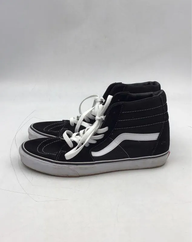 Vans Men's Off The Wall 507698 Black Mid-Top Lace-Up Athletic Shoes - Size 10