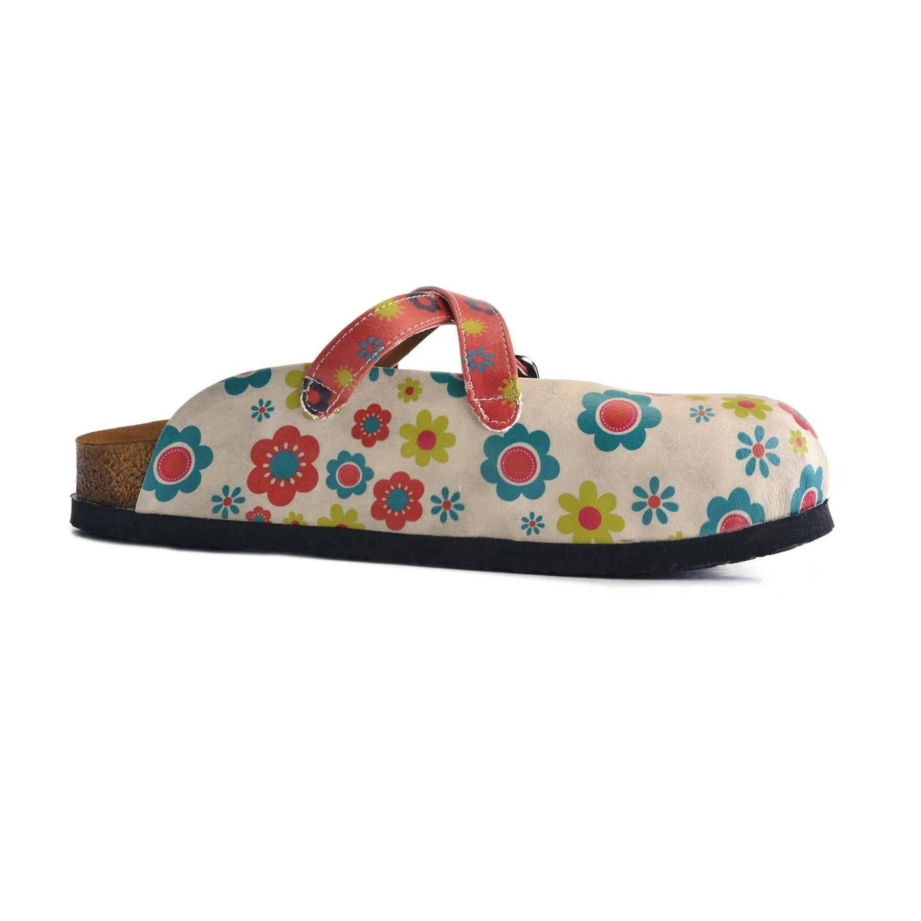 White Daisy Clogs CAL161