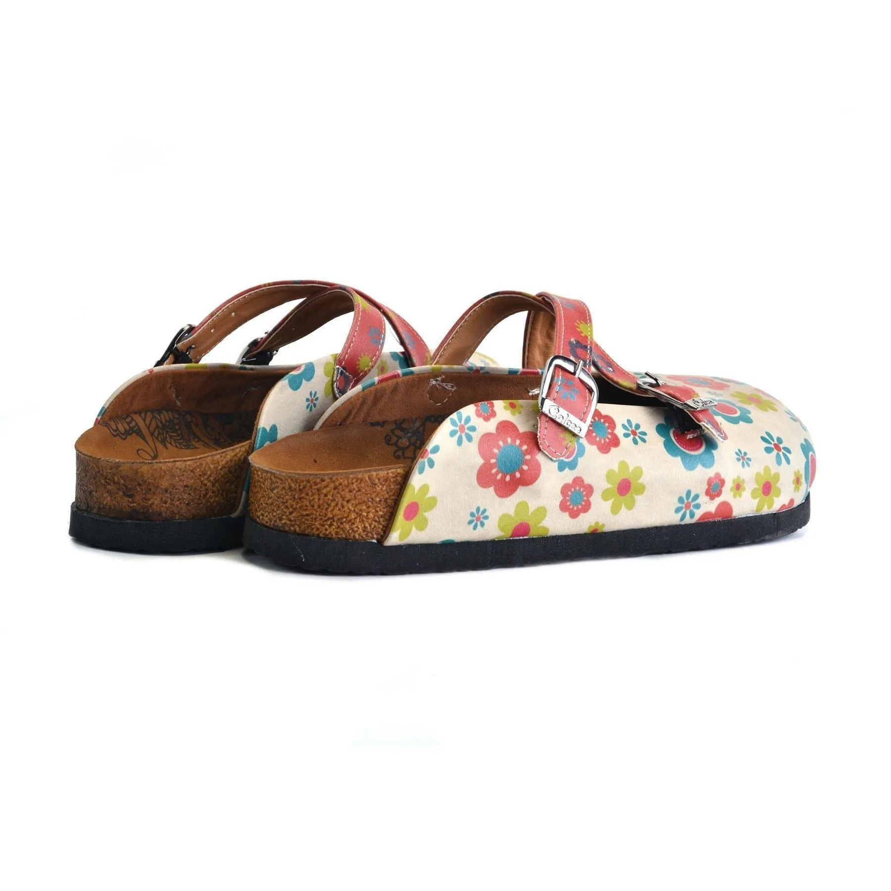 White Daisy Clogs CAL161