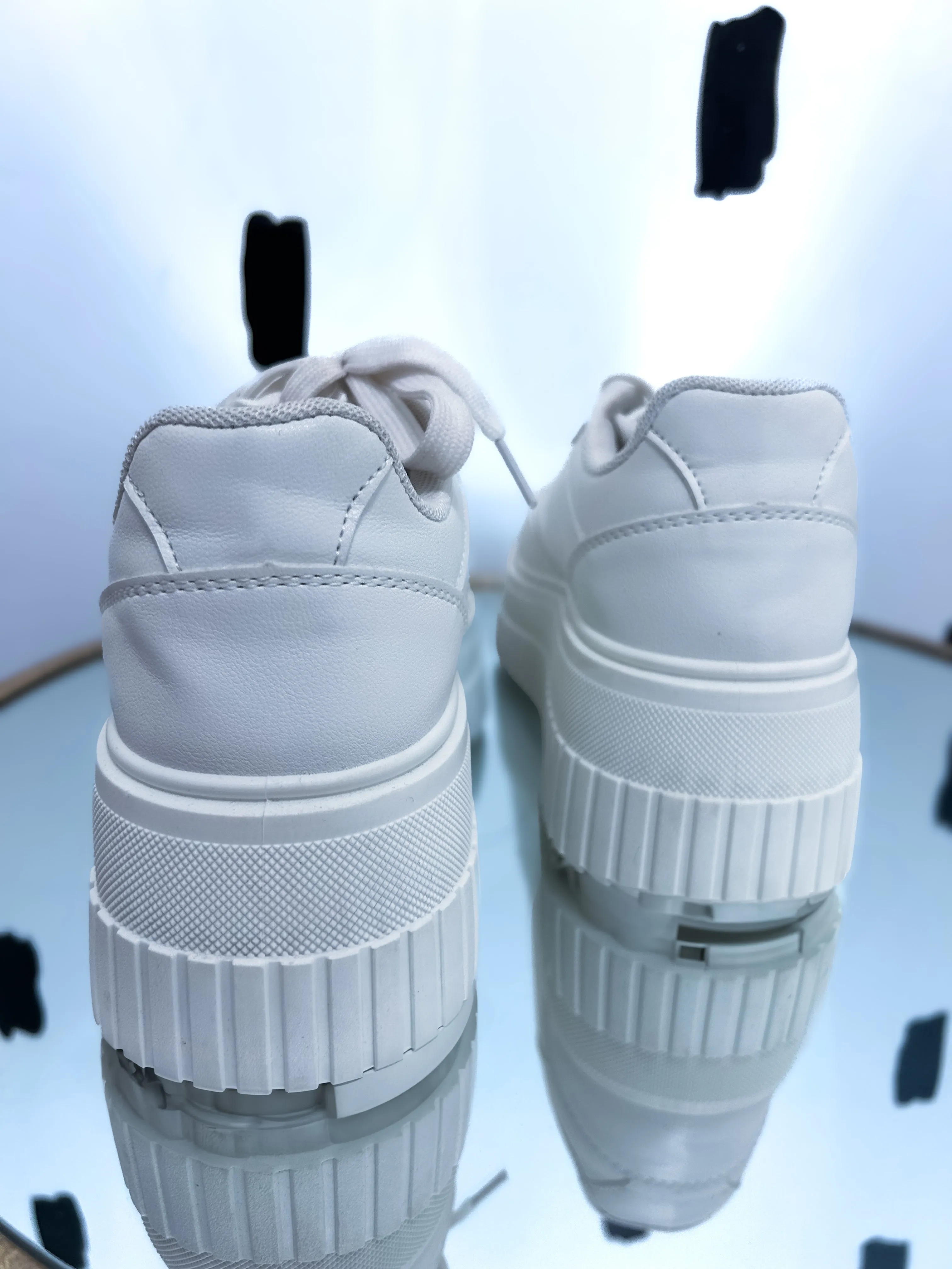 White Platform Sneakers